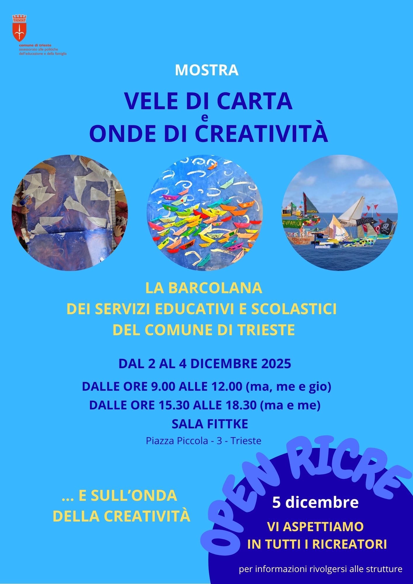 Comune Trieste - Ricreatori aperti 2025